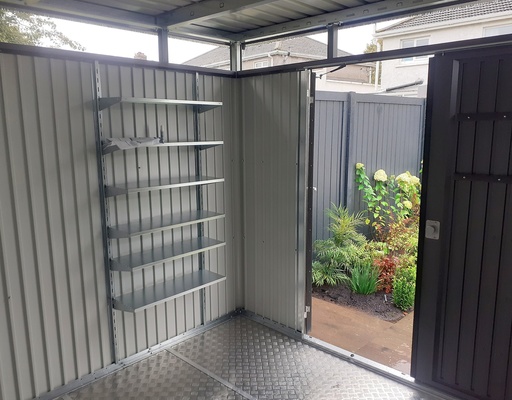 Fém kerti tároló belső