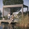Lamellás oldalfal pergola árnyékolás Pergola lamellás oldalfal